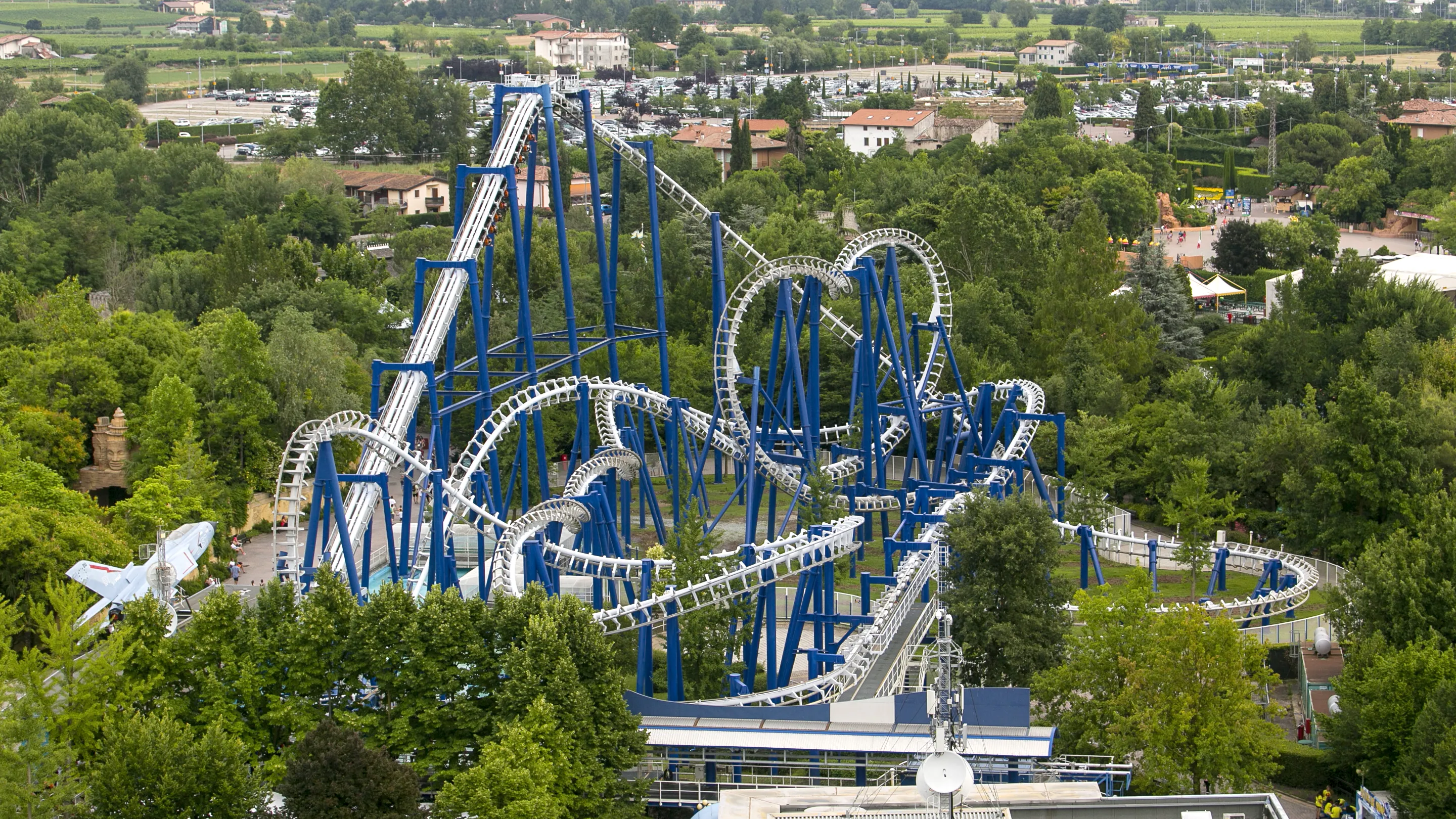 Gardaland Park - Blue Tornado - Panorama